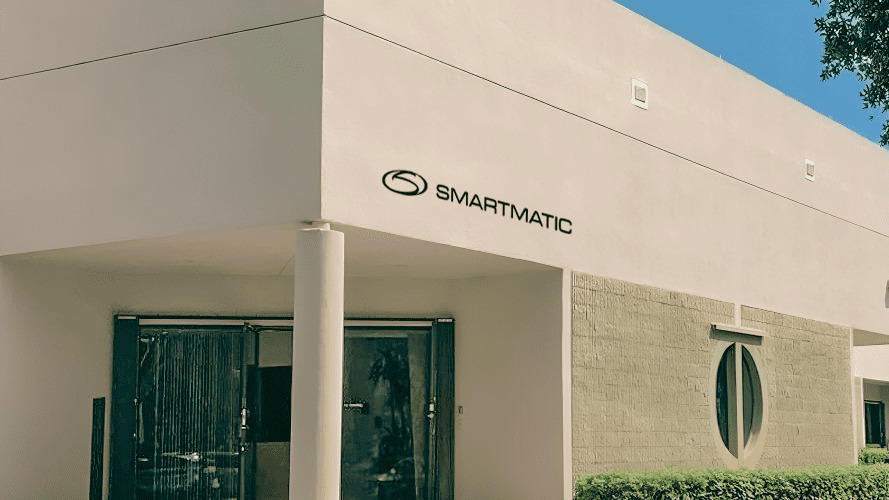 Smartmatic’s office displaying its logo